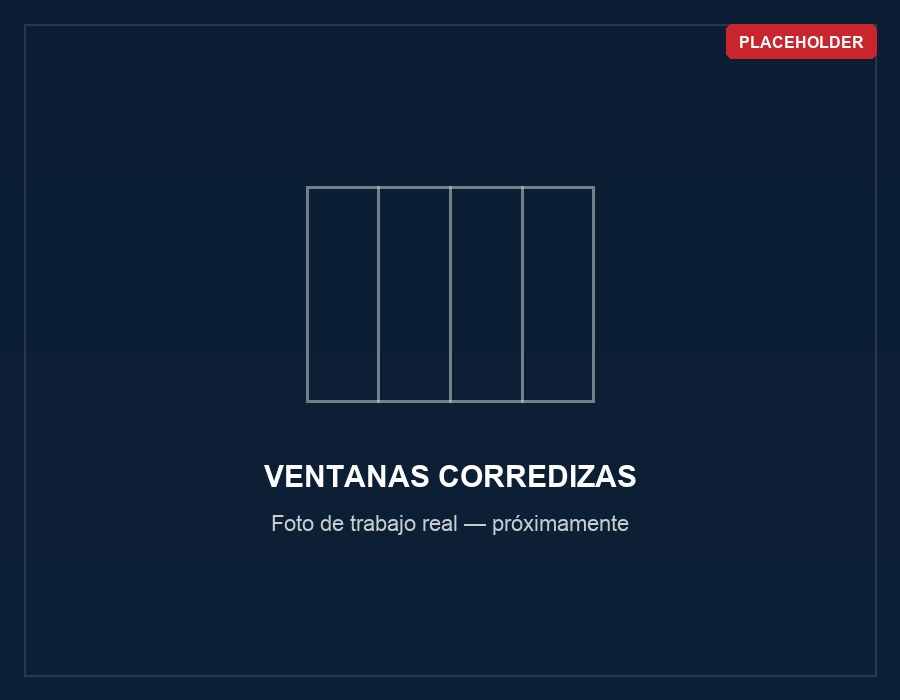 Ventana corrediza de aluminio y vidrio instalada por FC Aluminios en Quintana Roo